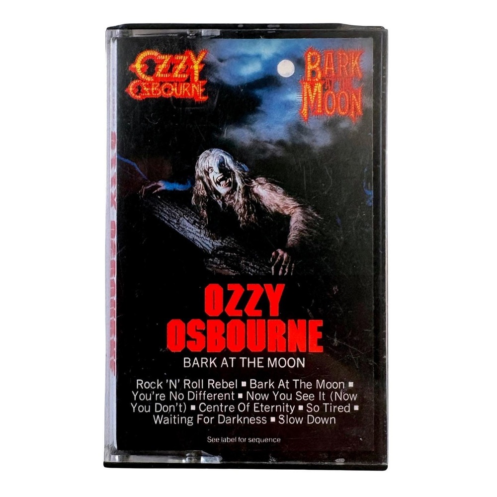 Ozzy Osbourne Bark at the Moon Cassette Tape 1983 CBS ZT38987 Heavy Metal Rock